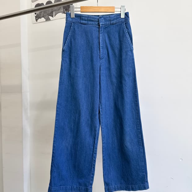 UNITED ARROWS (Made in Japan)와이드 데님 팬츠 