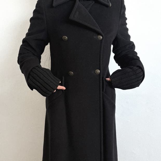 막스마라 위켄드 더블버튼 캐시미어 롱 코트