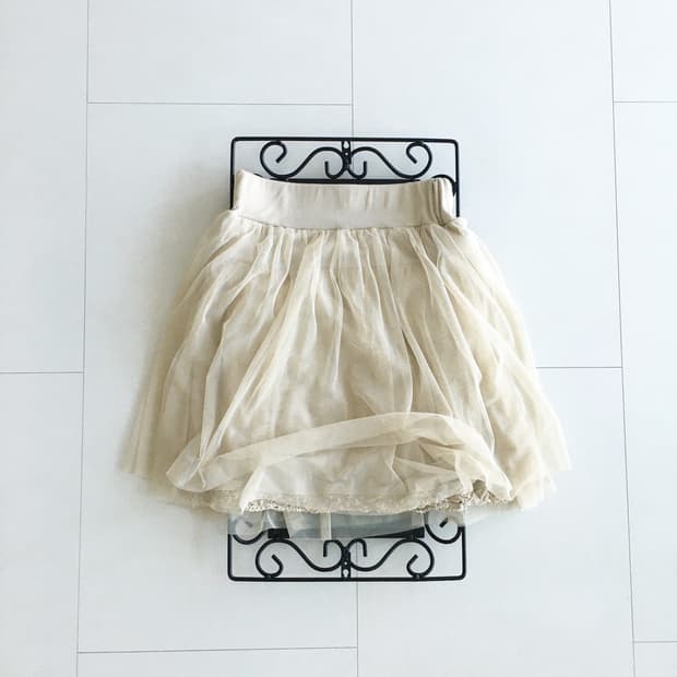 tulle layered mini skirt