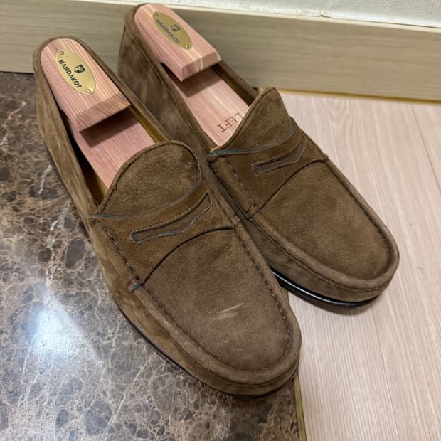 Parlour 스웨이드 페니 로퍼 브라운 270