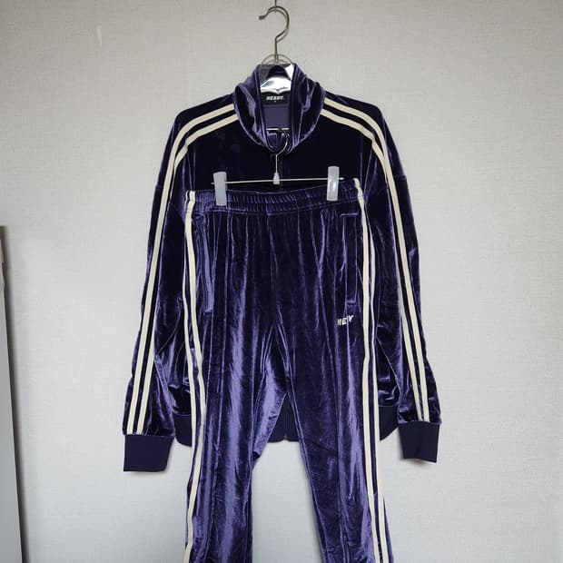 널디 벨벳 트레이닝 셋업 세트 M