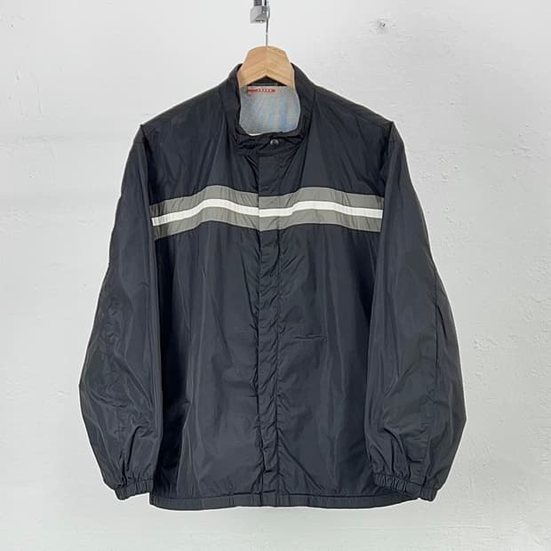프라다 07aw 나일론 라이트 블랙 윈드 브레이커 자켓