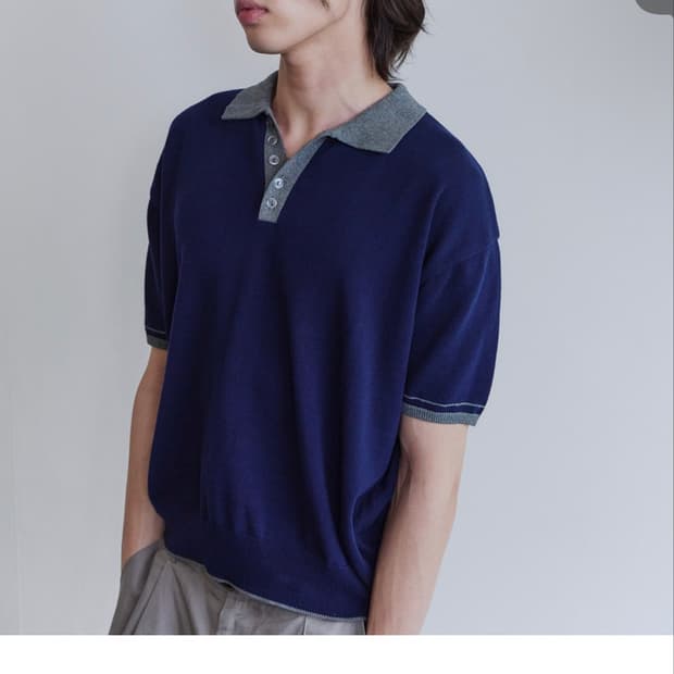 웨이비니스 카라 폴로 반팔니트 (2)
