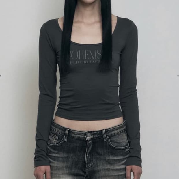 보헤미안 서울 롱슬리브 차콜