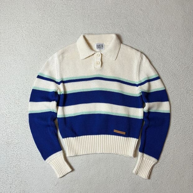 마리떼프랑소와저버 코튼 크롭 카라 니트 PN7740