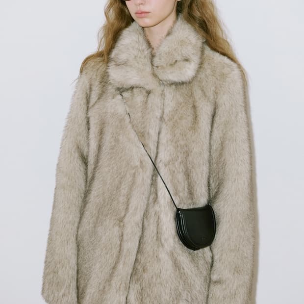 sinoon 시눈 퍼자켓 애쉬브라운