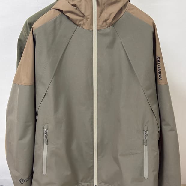 살로몬 슬레이트 고어텍스 윈드스토퍼 자켓: M / 카멜