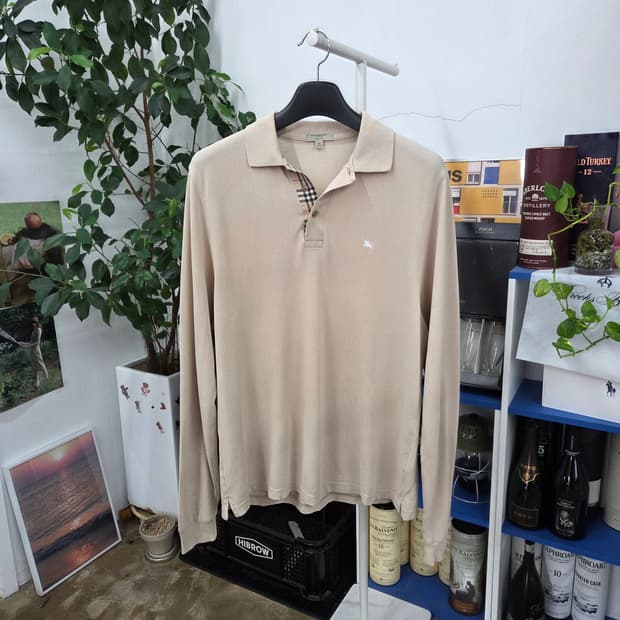 버버리 피케 칼라 롱슬리브 XL
