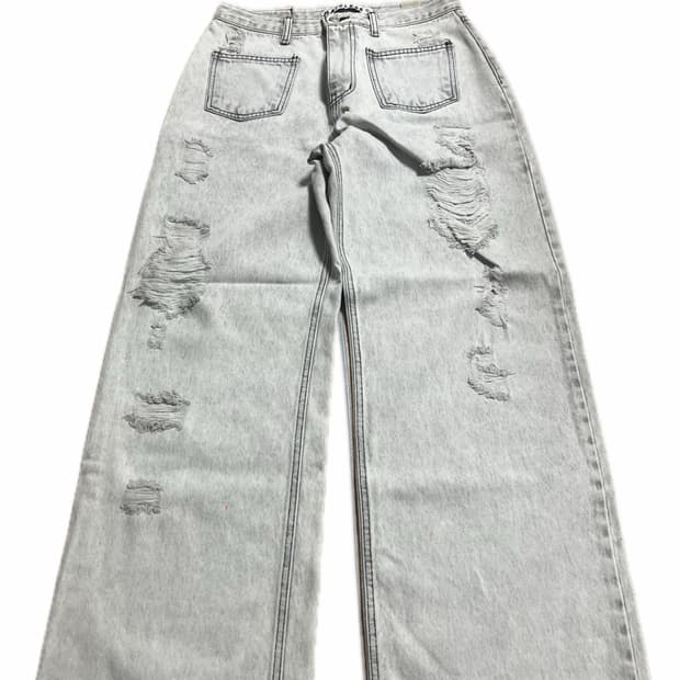 그레이 데님 펜츠