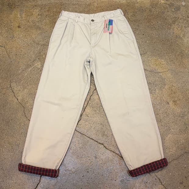 90s 미국 빈티지 엘엘빈 방한 안감 2중 면바지