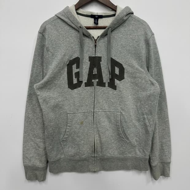 갭 그레이 후드집업
