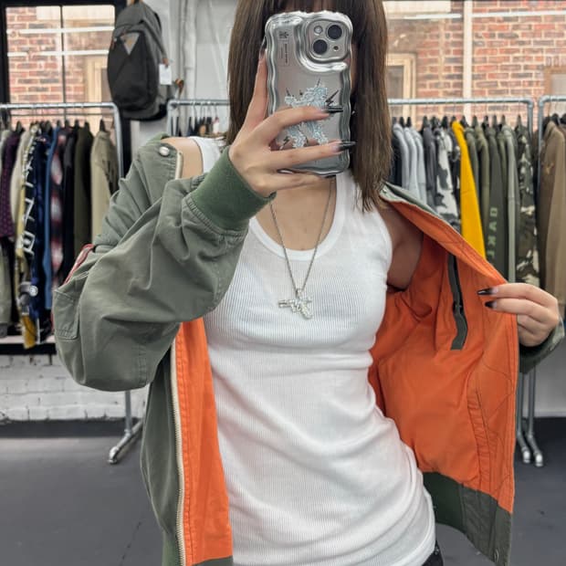 Schott 쇼트 Ma-1 블루종 자켓