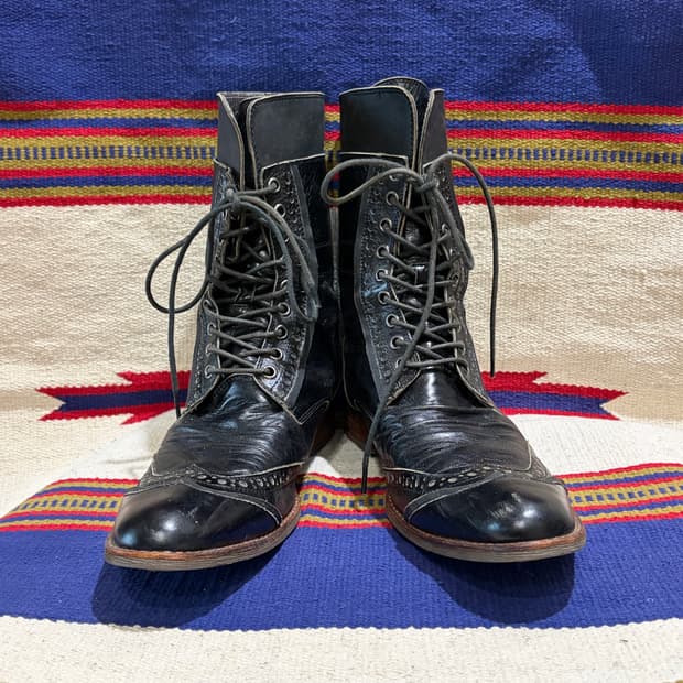 Western laceup boots / 웨스턴 레이스업 하이컷 부츠
