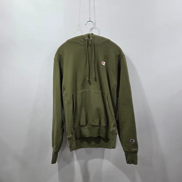 챔피온 블루택 리버스위브 기모 후드티 S