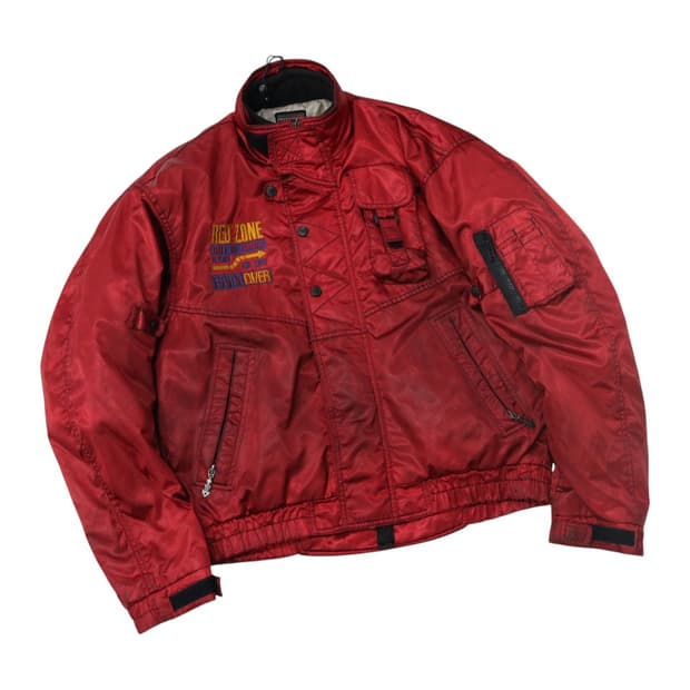 NANKAI 난카이 빈티지 레드존 모터사이클 패딩 자켓