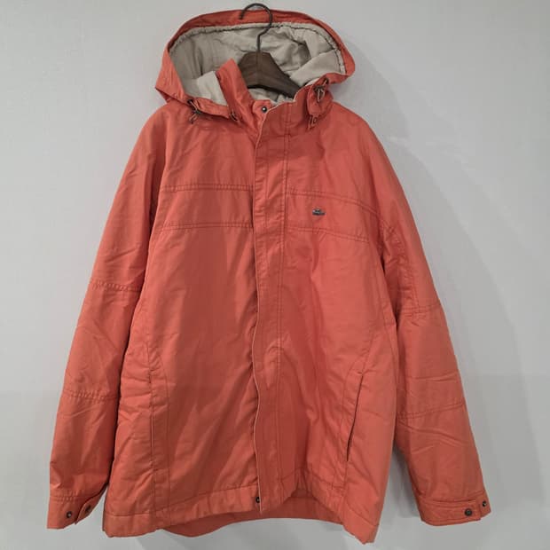 라코스테 오렌지색 후드 자켓 105