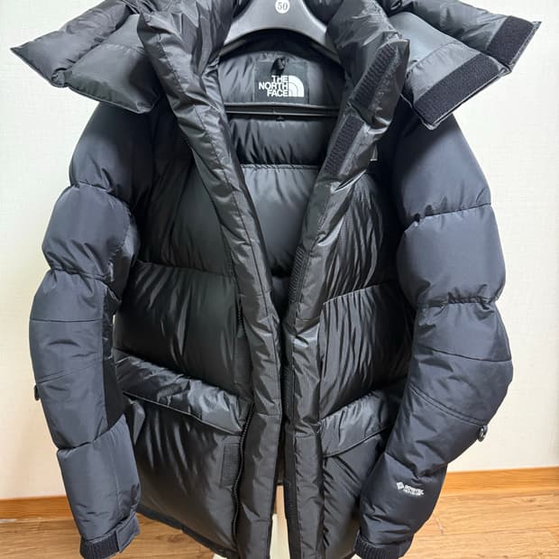 노스페이스 힘다운 블랙 L