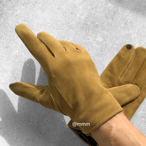 [Unisex] 스웨이드 가죽 장갑 스마트터치