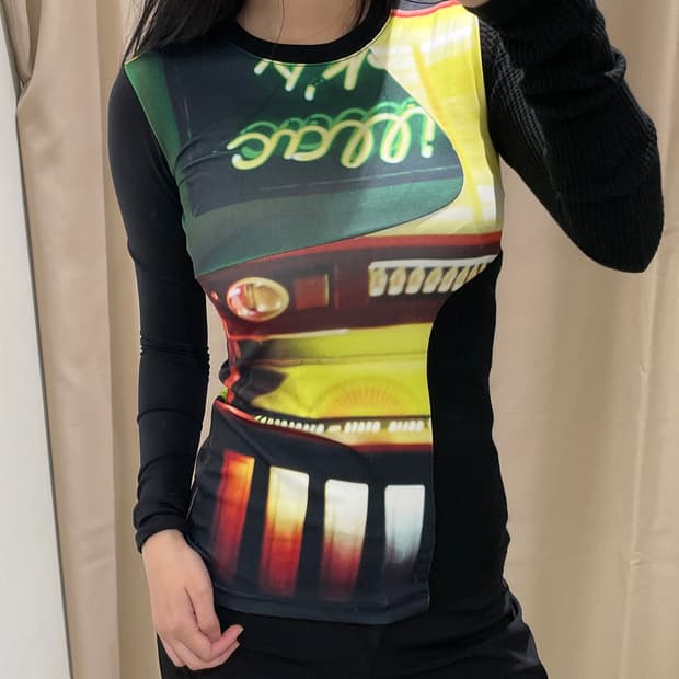 앤더슨벨 23FW 사이버 펑크 롱슬리브 R1419
