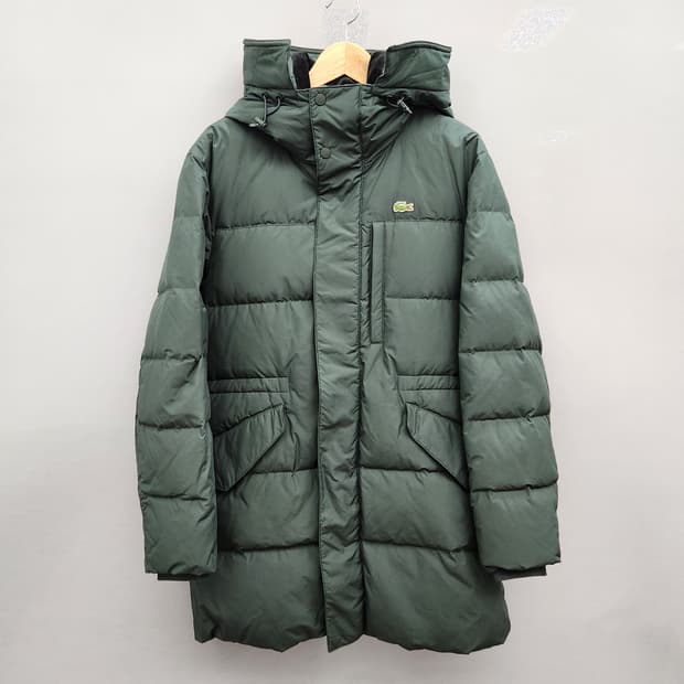Lacoste 라코스테 후드 다운 패딩 그린