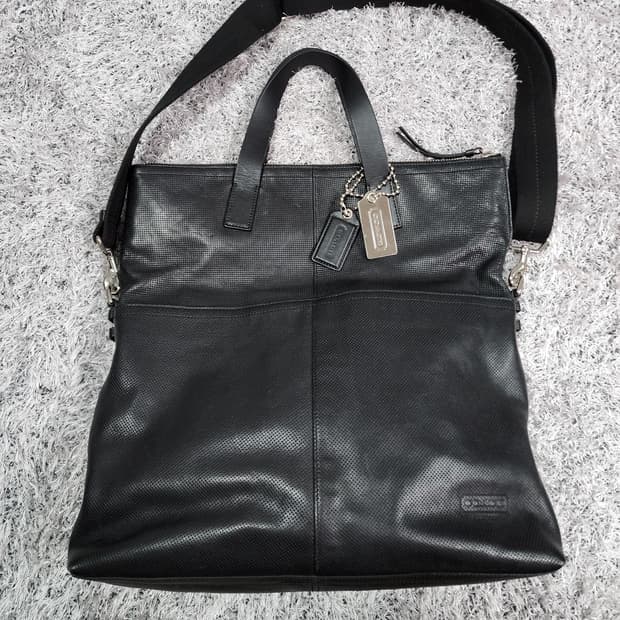 코치 레더 토트백 크로스백