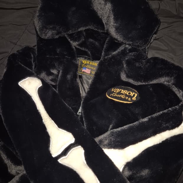 VANSON Lethers Bone Fur Jacket XL