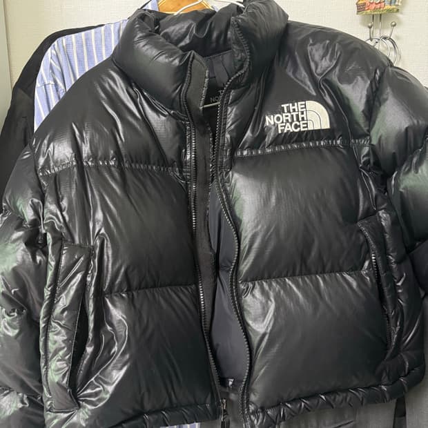 노스페이스 눕시 숏 자켓 블랙