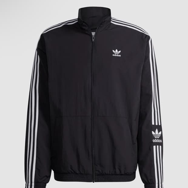 아디다스 나일론 락업 트랙탑 블랙