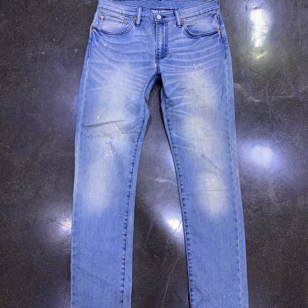 리바이스 511 슬림핏 연청 워싱블루 데님팬츠 청바지 32