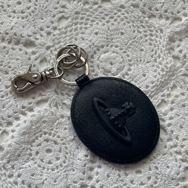 비비안웨스트우드 가죽 블랙 키링, 키홀더,차키
