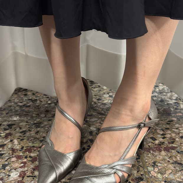 elegance silver heels