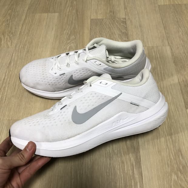 (280) 나이키 NIKE 에어 윈플로 10 화이트 실버 러닝화 런닝화 