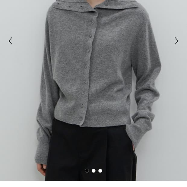 지비에이치 GBH 어패럴 메리노 울 하이넥 가디건