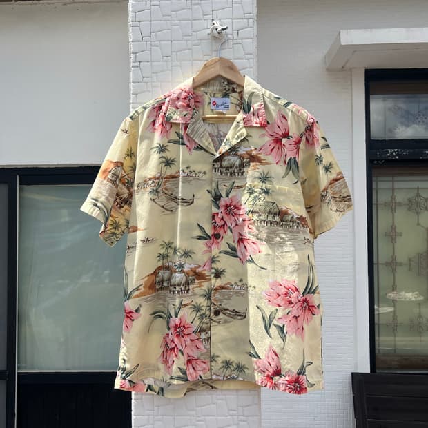 파라다이스 하와이안 셔츠 Made Hawaii