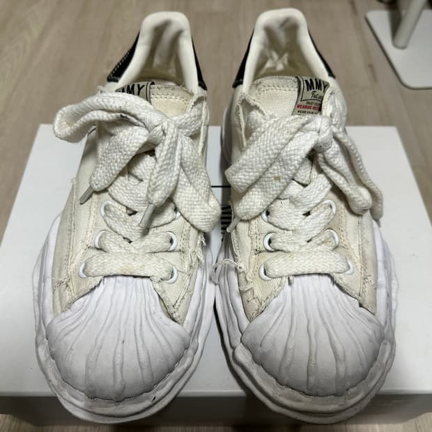 미하라 야스히로 블레이키 OG 솔 캔버스 화이트 42