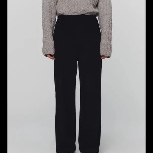 아모멘토 울 밴딩 팬츠 라지