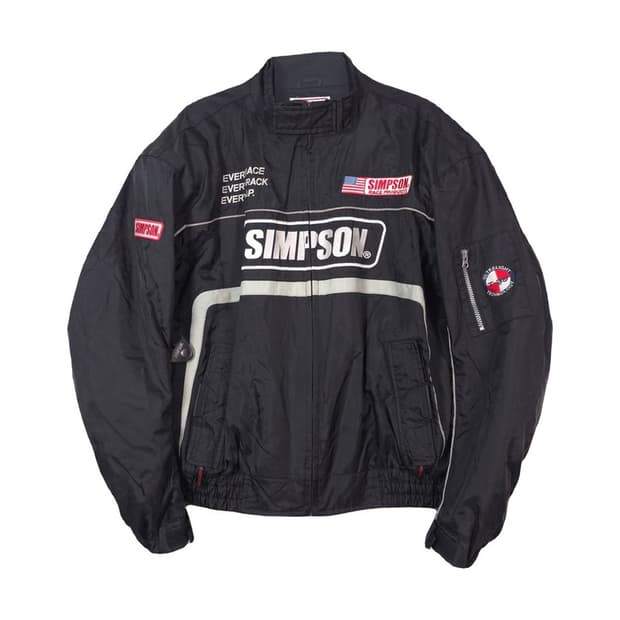 SIMPSON 올드스쿨 로고 자수 레이싱 자켓 L