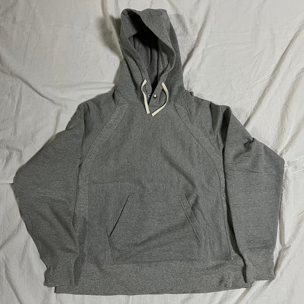 (M)엔지니어드가먼츠 스냅 후디 (그레이) 후드티