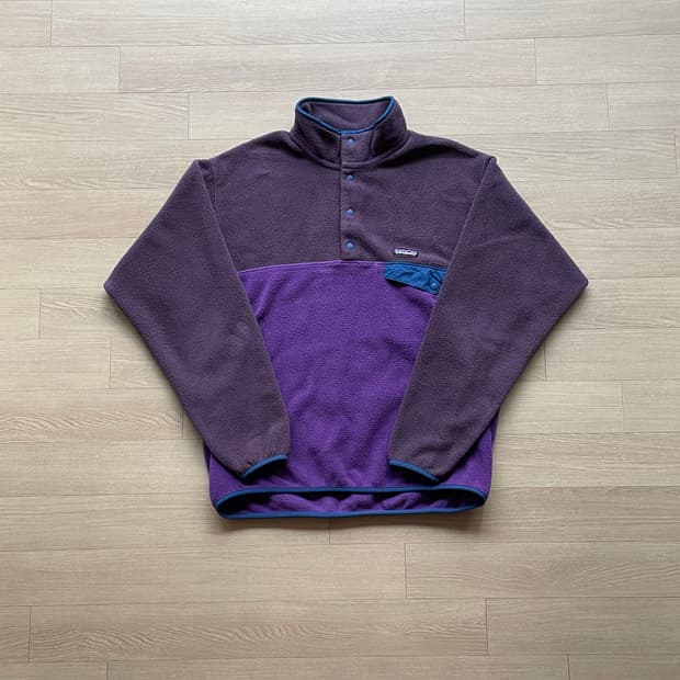 파타고니아 신칠라 퍼플 블루 블록