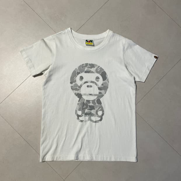 베이프 레이디 xs 베이비 마일로 반팔 티셔츠