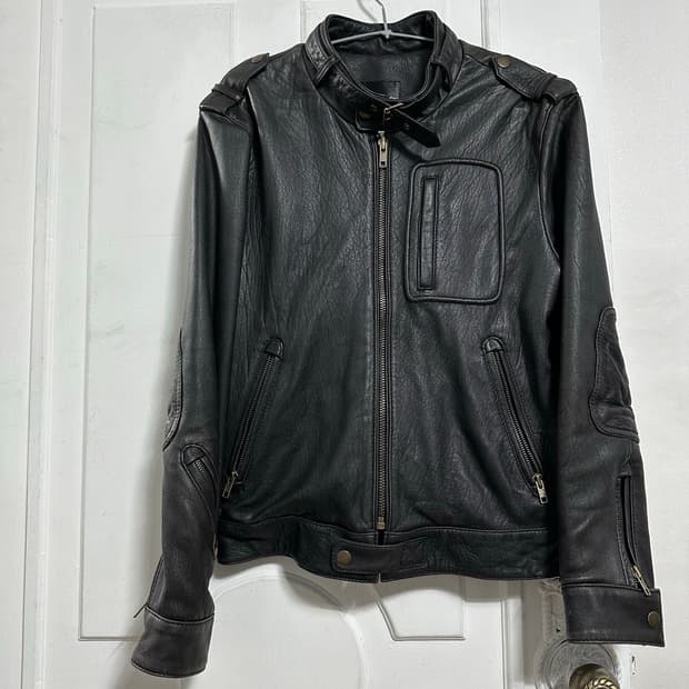 펄프픽션 쉽스킨 바이커자켓