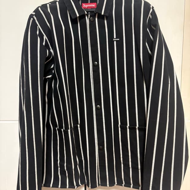 슈프림 스트라이프 샵자켓