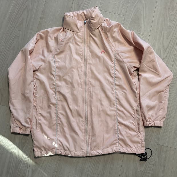 빈티지 헤드 연핑크 바람막이