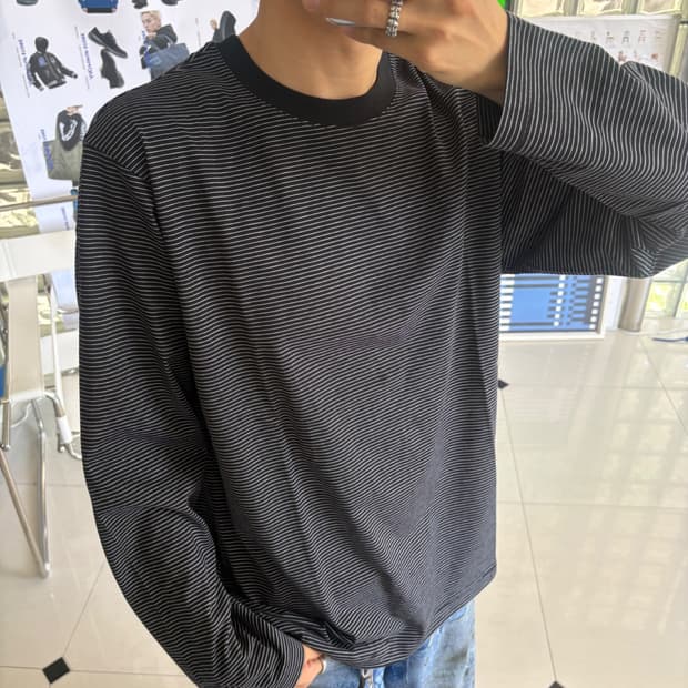 Crew neck long T-shirt