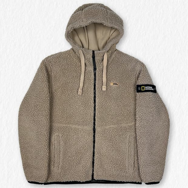 내셔널지오그래픽 뽀글이 베이지