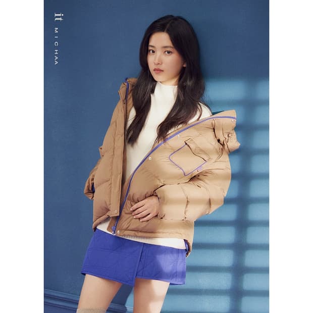 잇미샤 22 후드 다운 패딩 점퍼