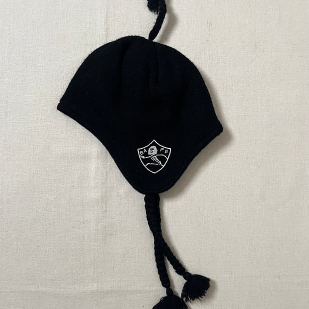 베이프 이어머프 비니 a bathing ape 이어플랩 