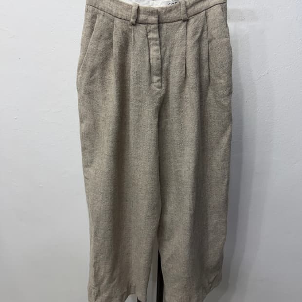 정품) COS 코스 여성 울 와이드팬츠 34(24)