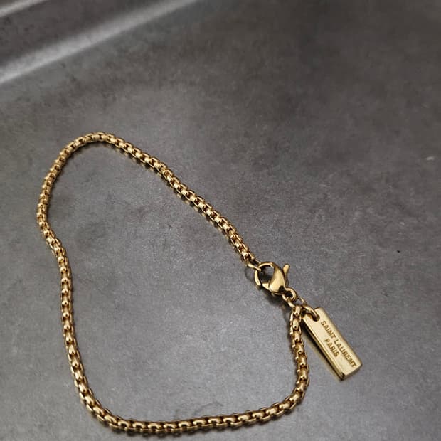 62 생로랑 빈티지 정품 팔찌 업사이클링 써지컬체인
