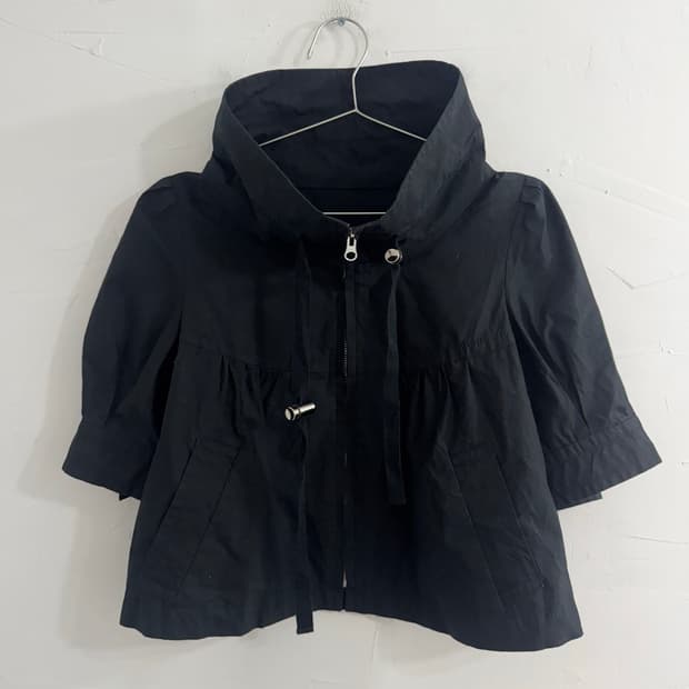 turtleneck crop jacket